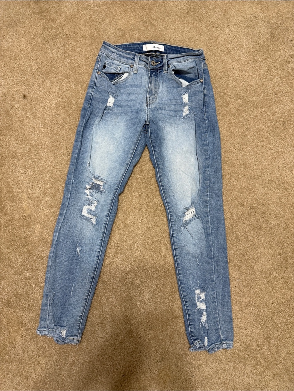 KanCan Light Blue Distressed Skinny Jeans